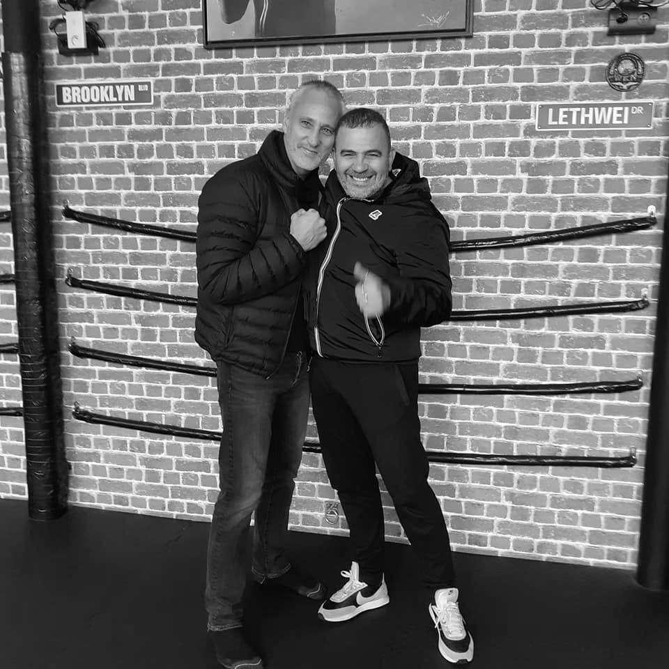 André et Sébastien sur le ring